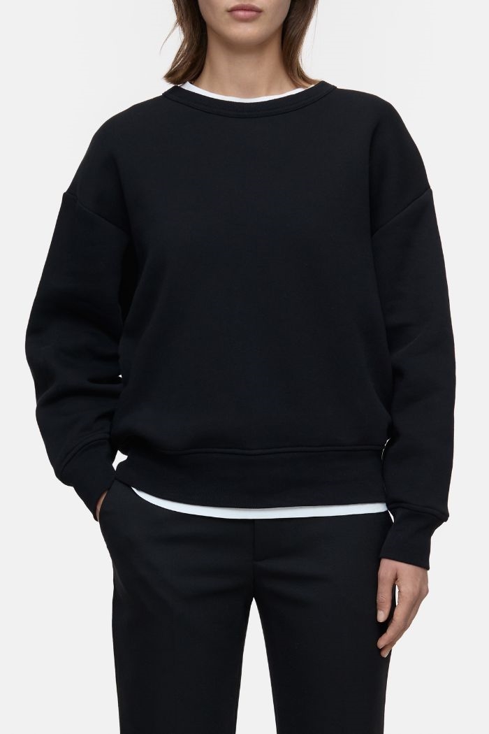 Closed, C95218 Embroidered crewneck, Black